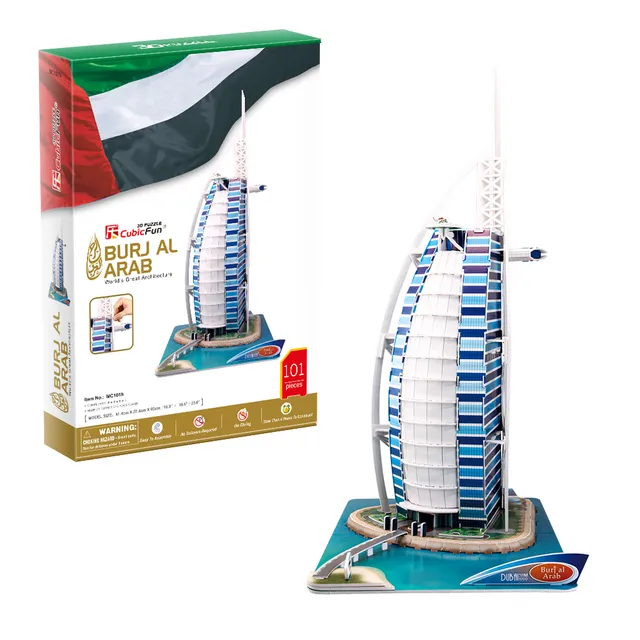 cubicfun-mc101h-burj-al-arab-puzzle-3d-monument-duba image 1