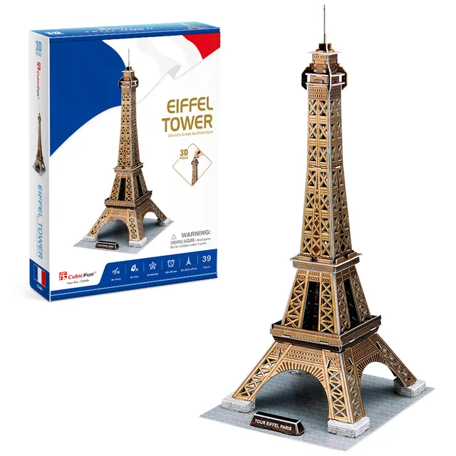 cubicfun-architecture-c044h-tour-eiffel-puzzle-3d-maquette image 1