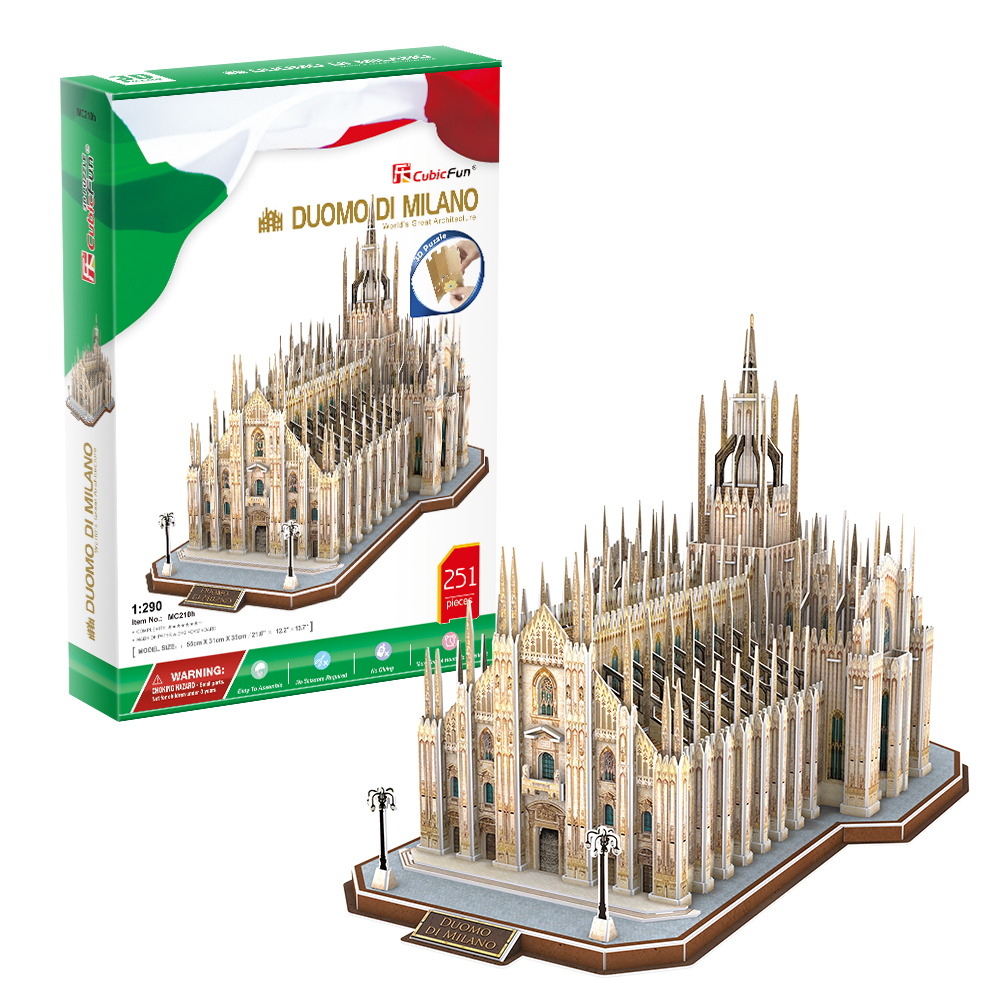 cubicfun-architecture-expert-mc210h-duomo-di-milano-puzzle-3d image 1