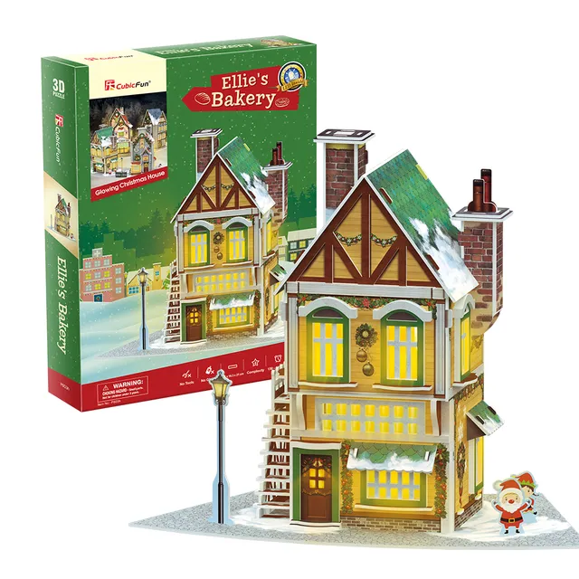cubicfun-my-christmas-village-p803h-maison-ellie-s-bakery image 1