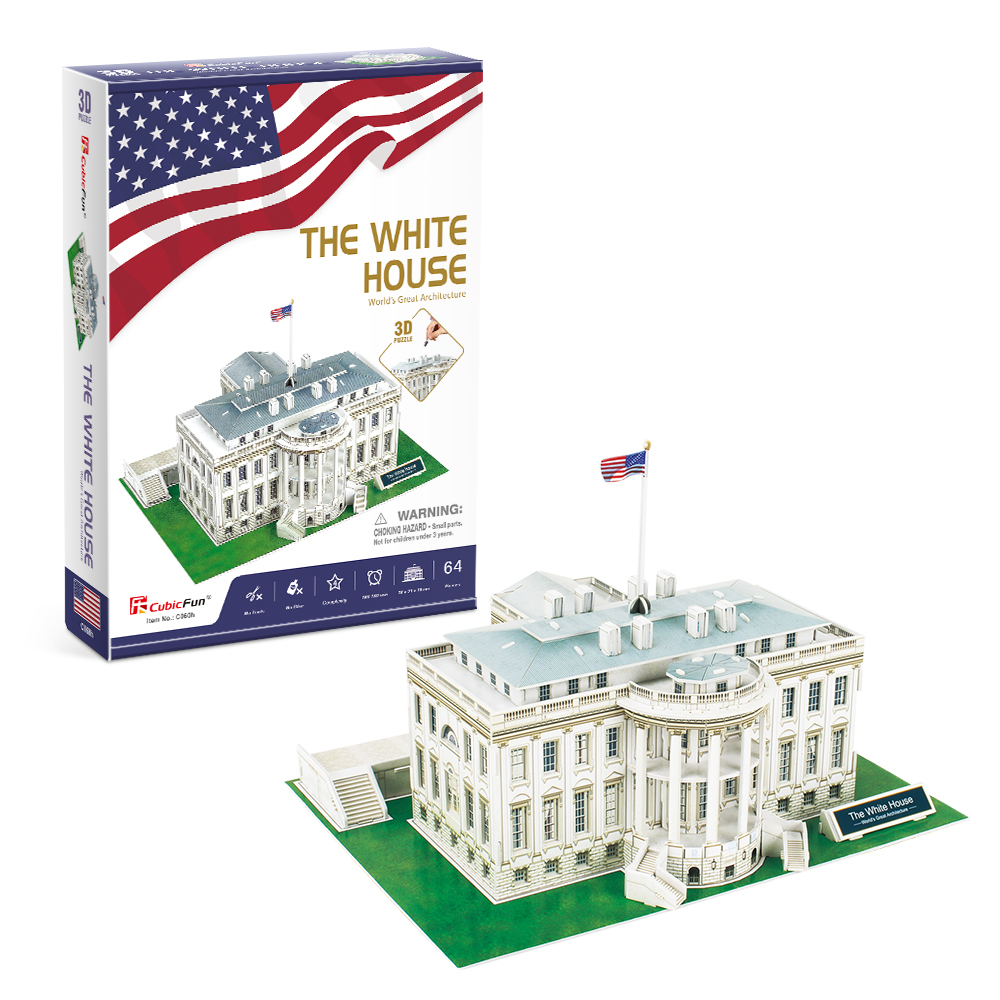 cubicfun-c060h-the-white-house-puzzle-3d-architecture image 1