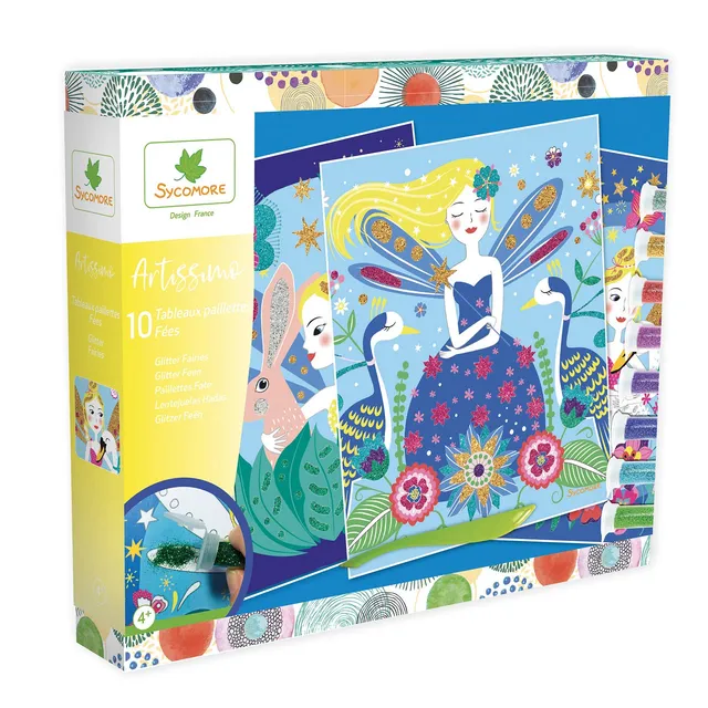 au-sycomore-artissimo-10-tableaux-paillettes-f-es-kit-cr-atif-4-ans image 1