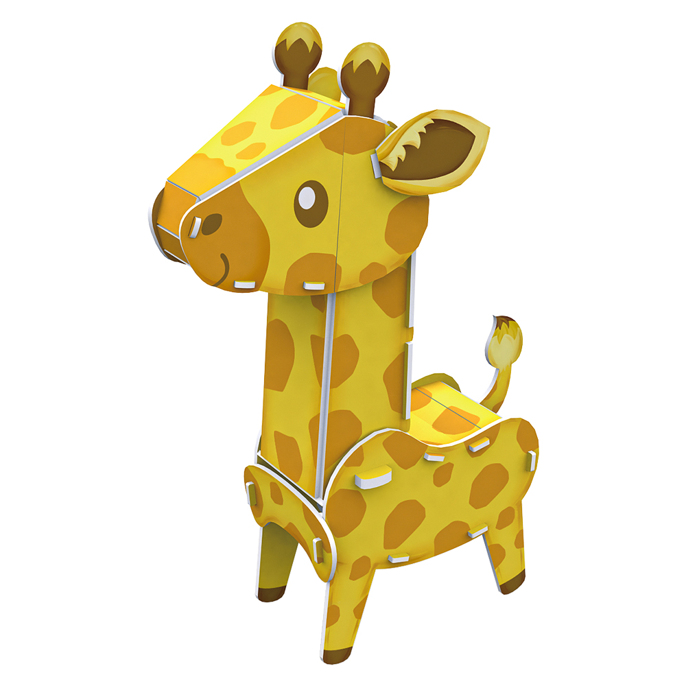 cubicfun-wild-life-k1503h-puzzle-3d-girafe-sans-colle image 2
