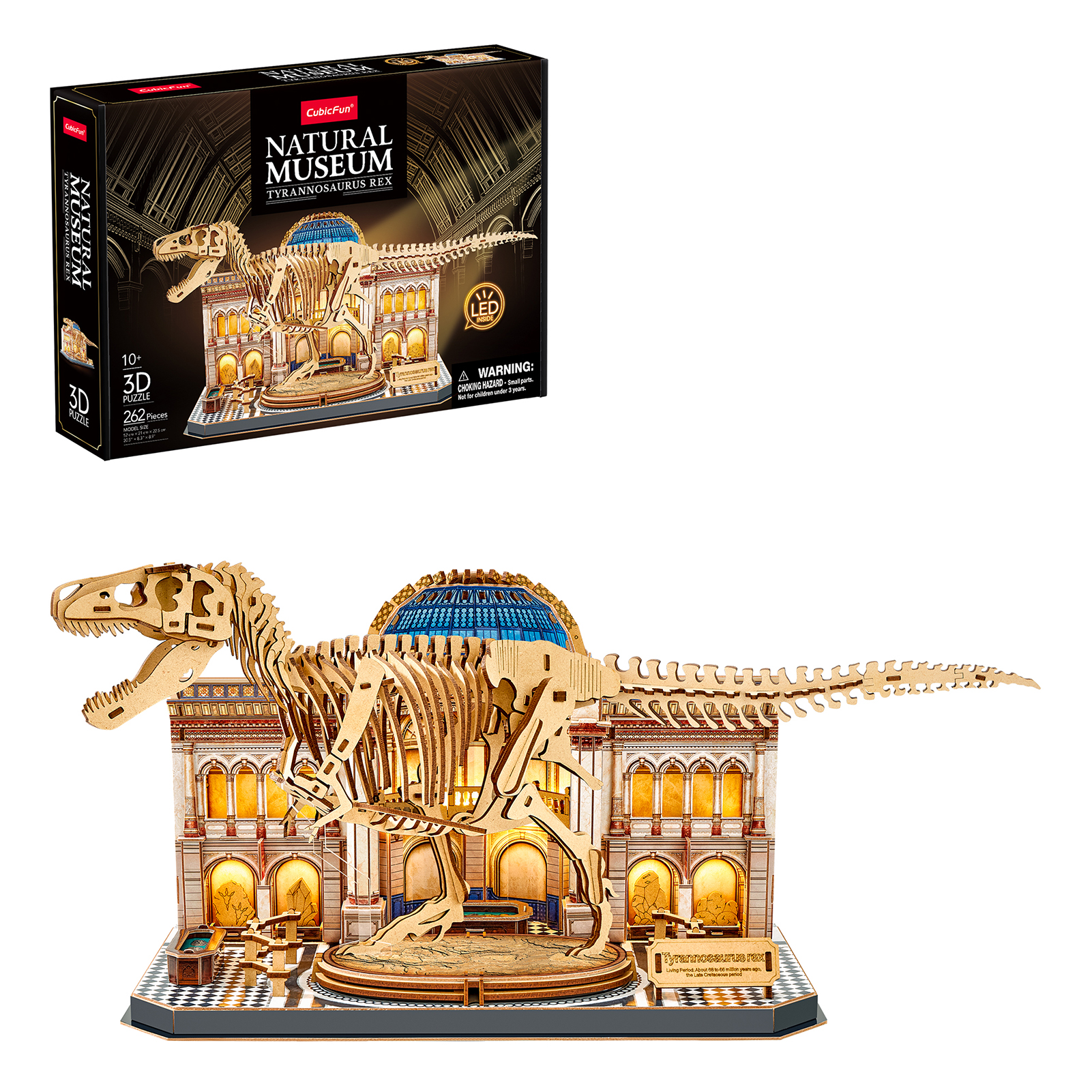 cubicfun-museum-collection-tyrannosaurus-rex-l546h-puzzle-3d image 1