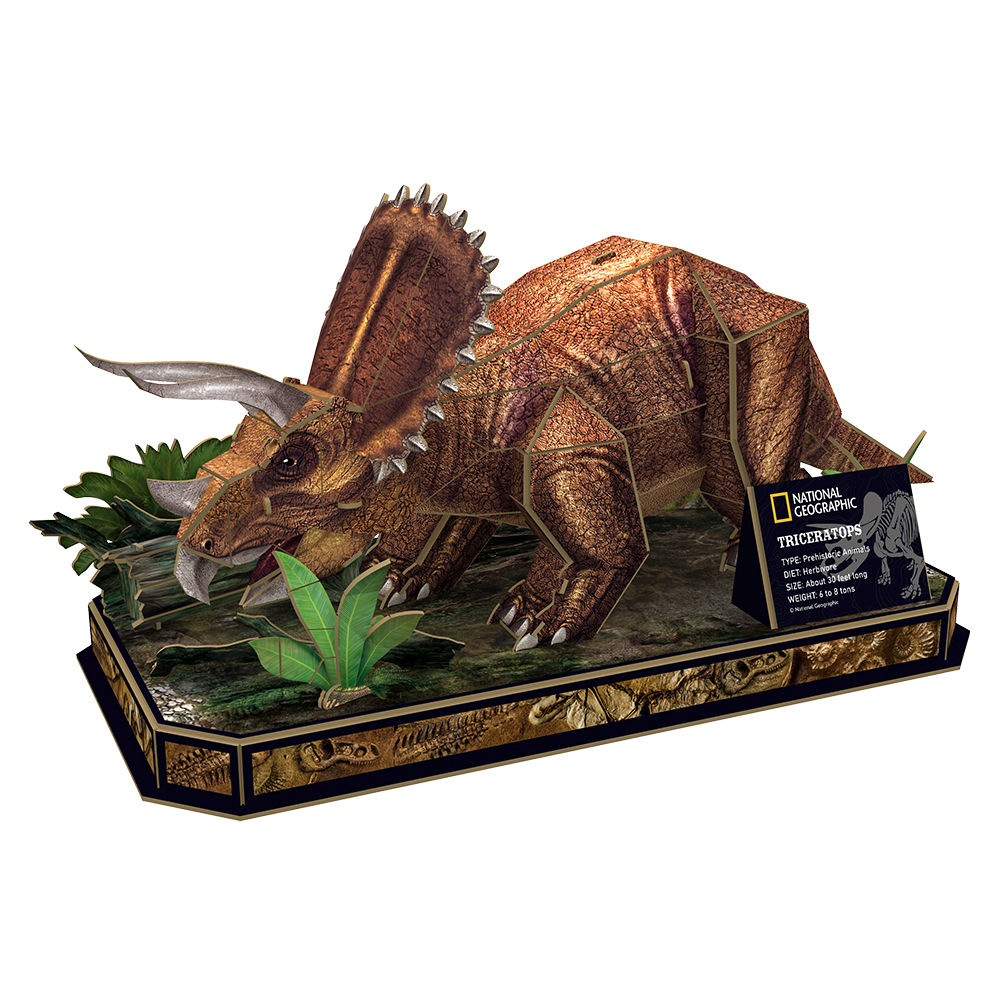 cubicfun-dino-puzzle-ds1052h-tric-ratops-puzzle-3d-dino image 2