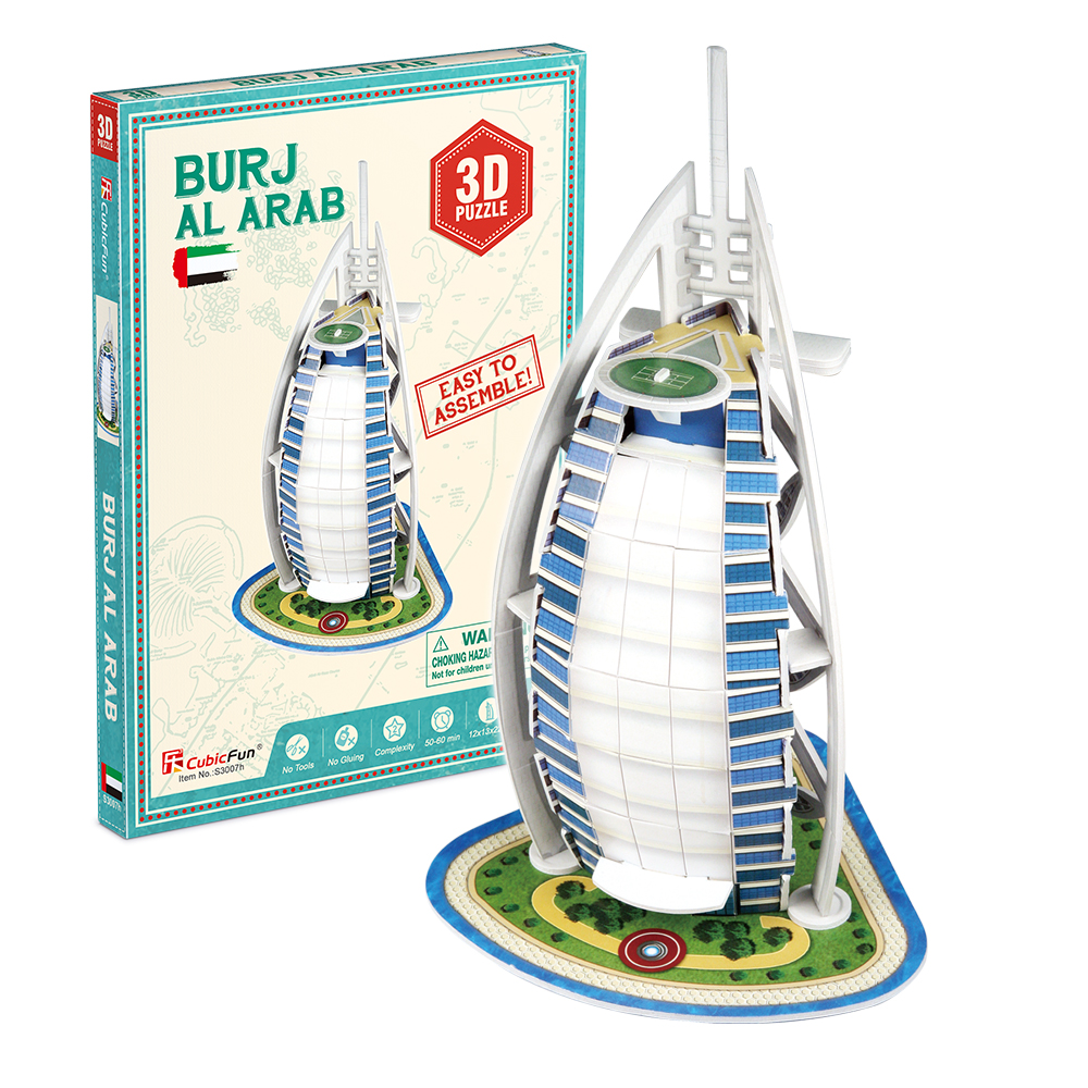 cubicfun-architecture-entry-s3007h-burj-al-arab-puzzle-3d image 1