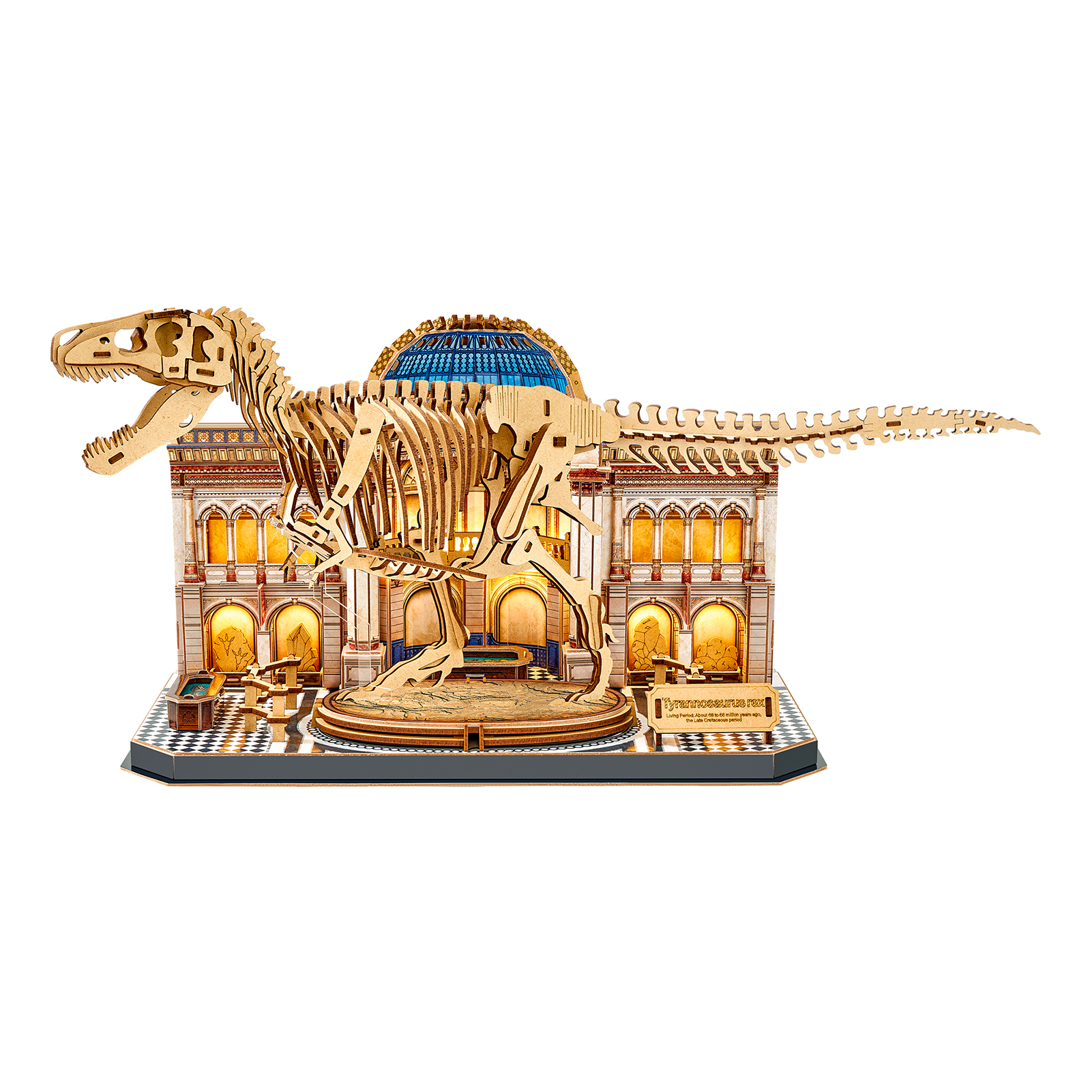 cubicfun-museum-collection-tyrannosaurus-rex-l546h-puzzle-3d image 2