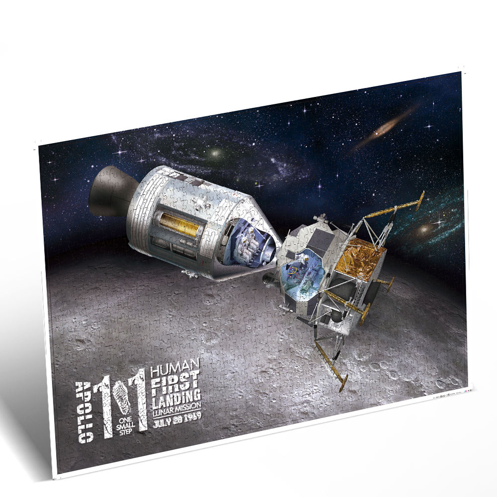cubicfun-nasa-ds1029h-apollo-11-puzzle-2d-module-lunaire image 2