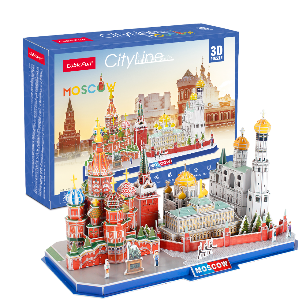 cubicfun-city-line-mc266h-moscow-puzzle-3d-moscou image 1