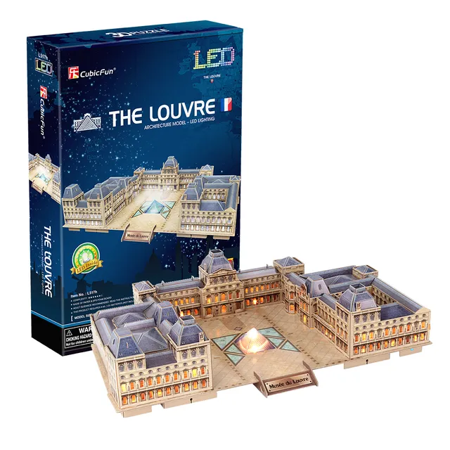 cubicfun-led-lighting-l517h-the-louvre-puzzle-3d-lumineux image 1