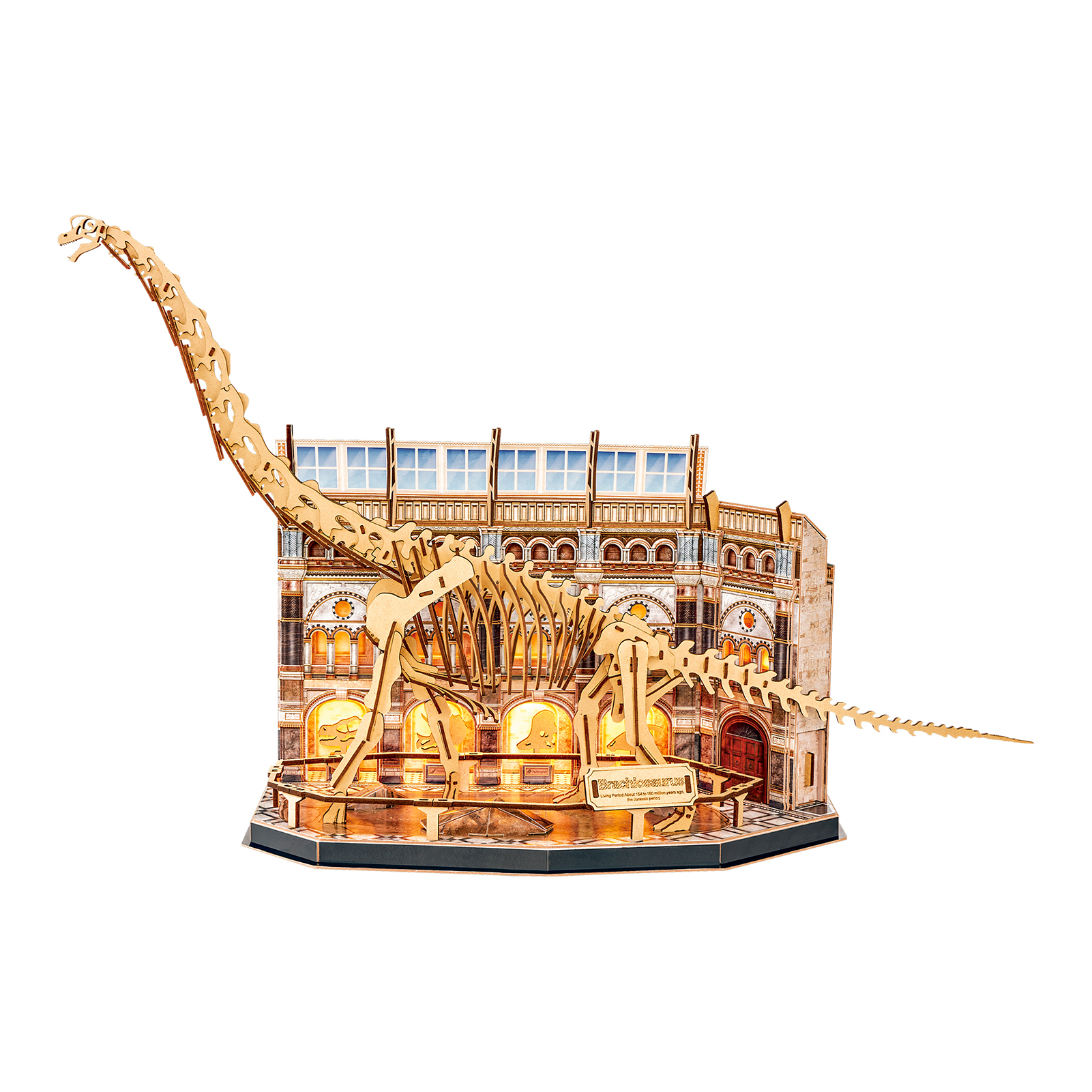 cubicfun-museum-collection-l544h-brachiosaurus-puzzle-3d-dinosaure image 2