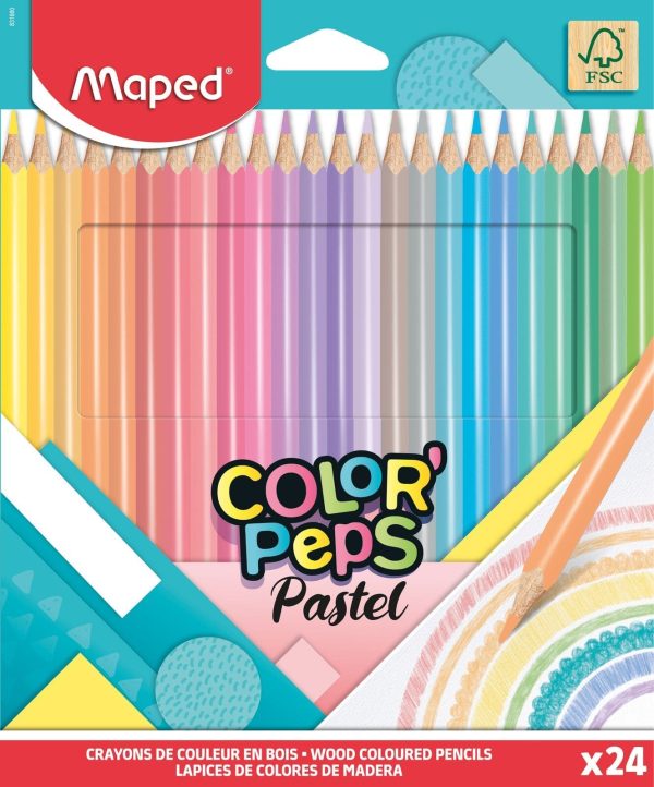 maped-color-peps-crayons-cire-x12-couleurs-vives-3 image 3