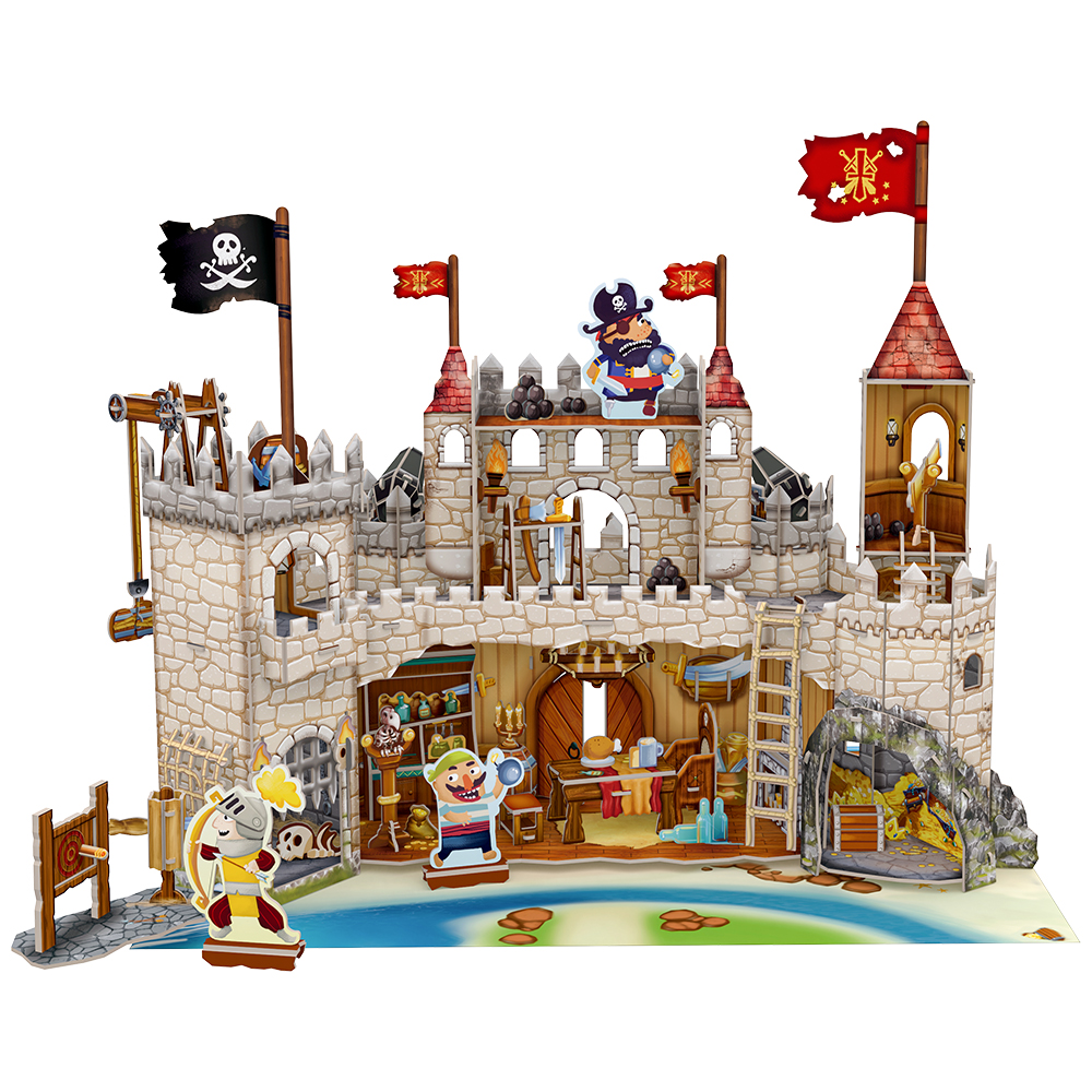 cubicfun-pirates-world-pirate-castle-p833h-puzzle-3d image 3