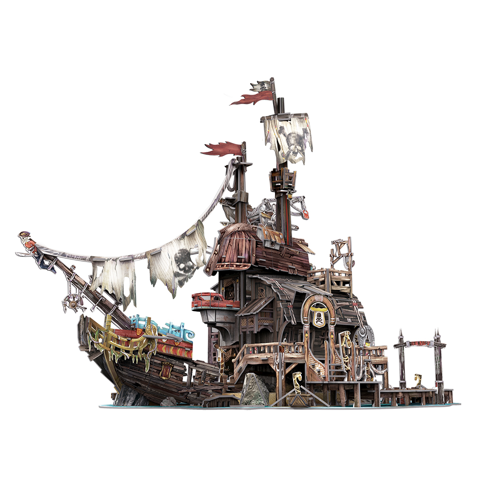 cubicfun-pirates-world-t4039h-tortuga-puzzle-3d-pirate image 2