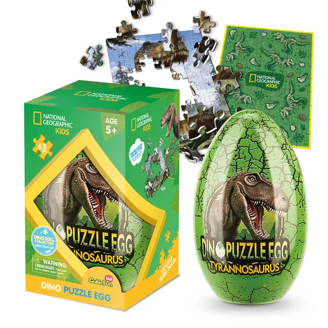 cubicfun-dino-puzzle-ds1041h-puzzle-uf-tyrannosaurus-rex image 1