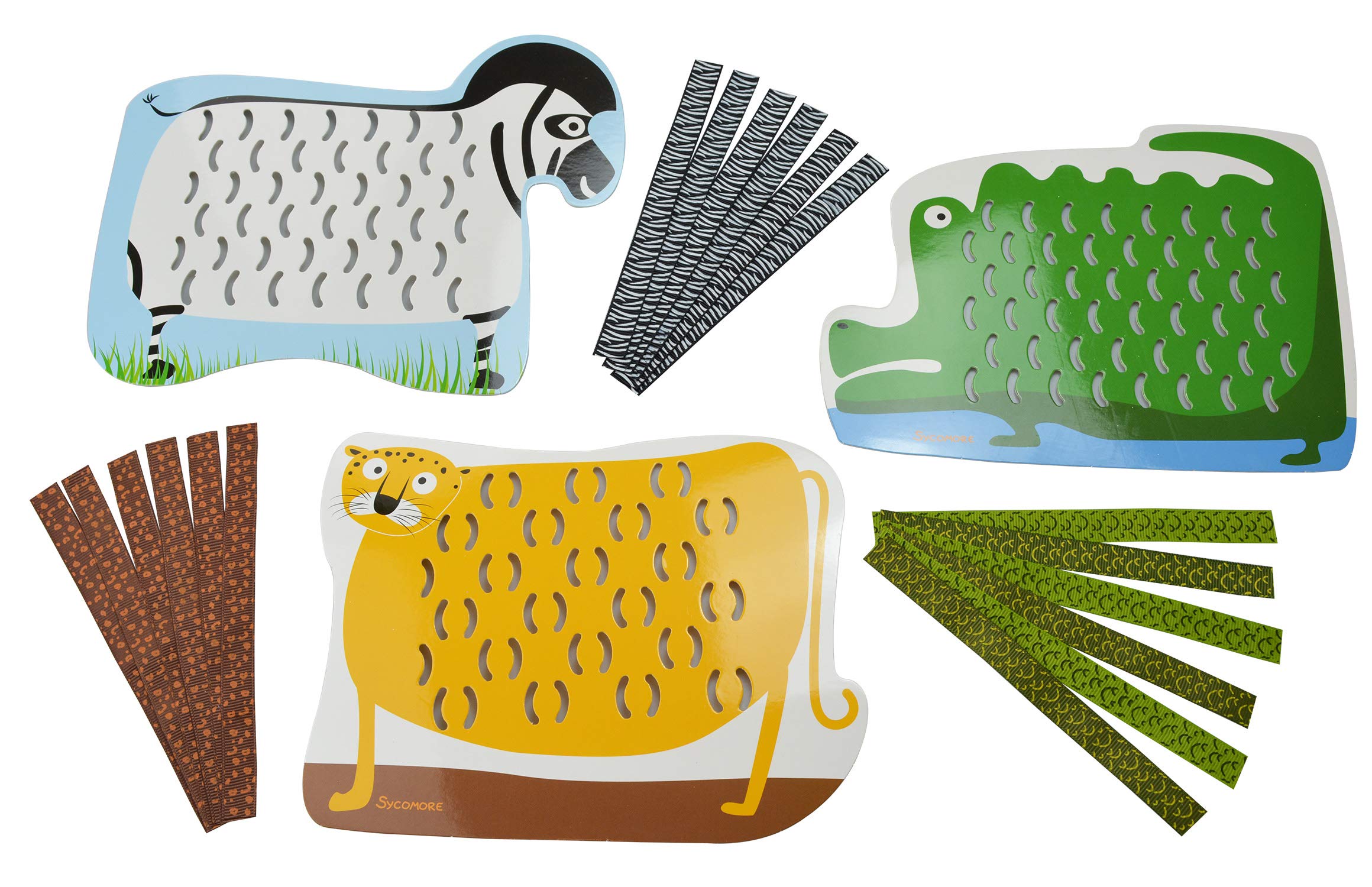 au-sycomore-lovely-box-cre4092-kit-tissage-animaux-jungle image 2