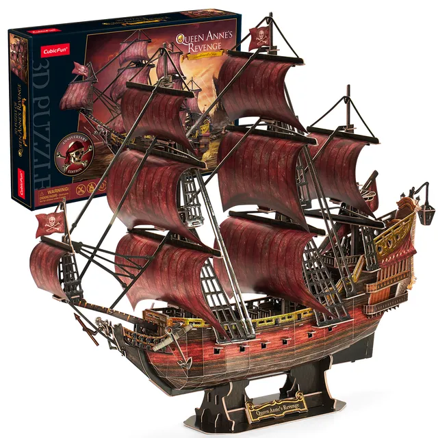 cubicfun-pirates-t4040h-queen-anne-s-revenge-puzzle-3d-391-p image 1