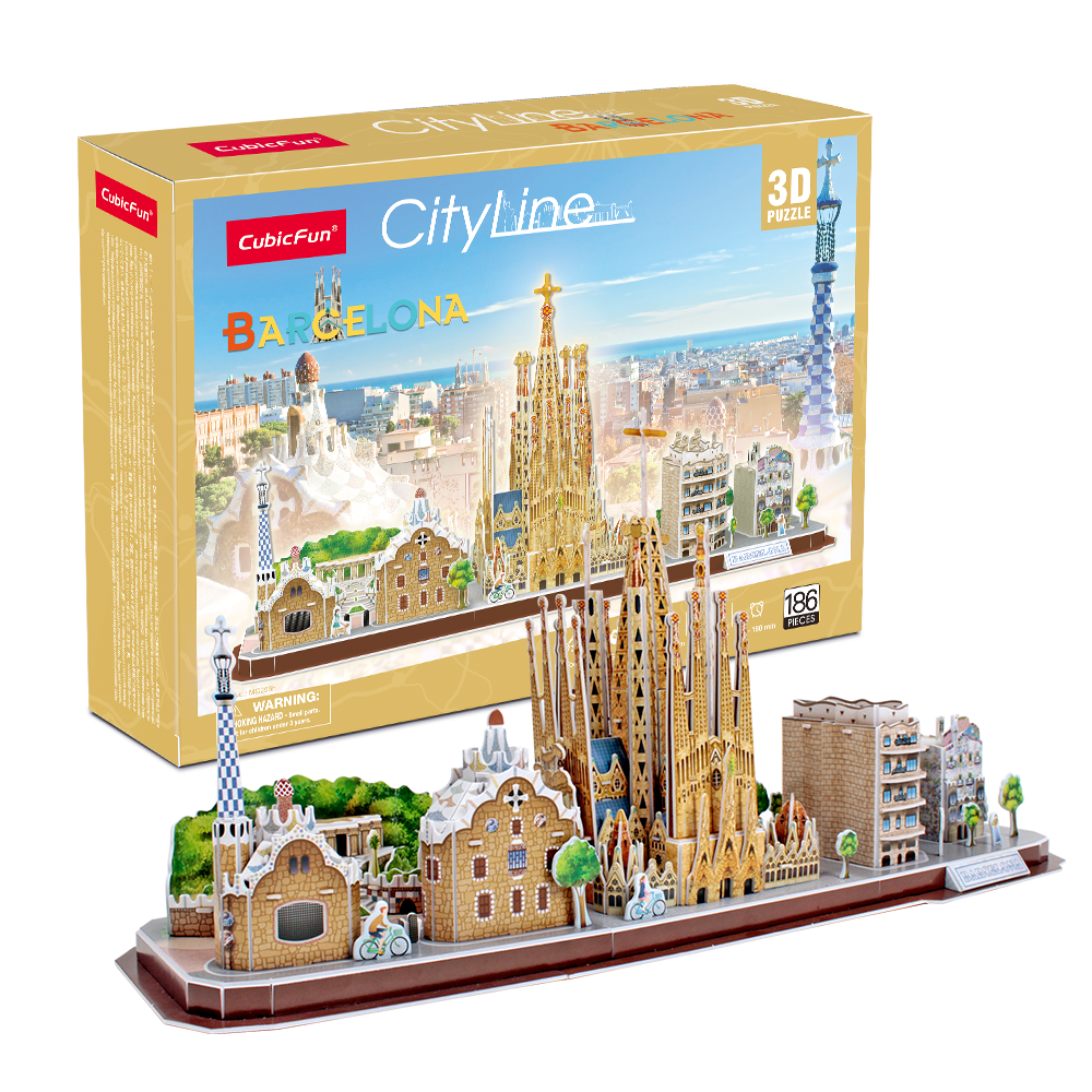 cubicfun-city-line-barcelona-mc256h-puzzle-3d-sans-colle image 1