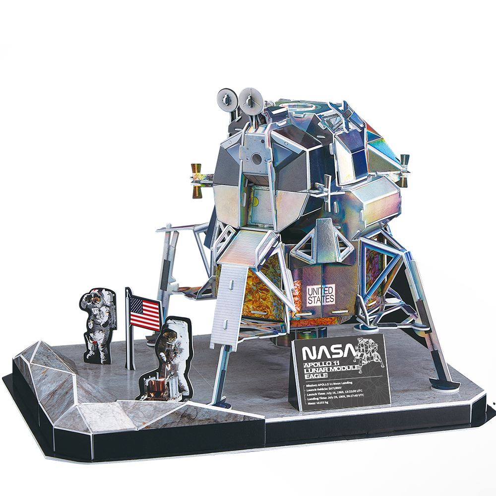 cubicfun-nasa-apollo-module-eagle-ds1058h-puzzle-3d image 2