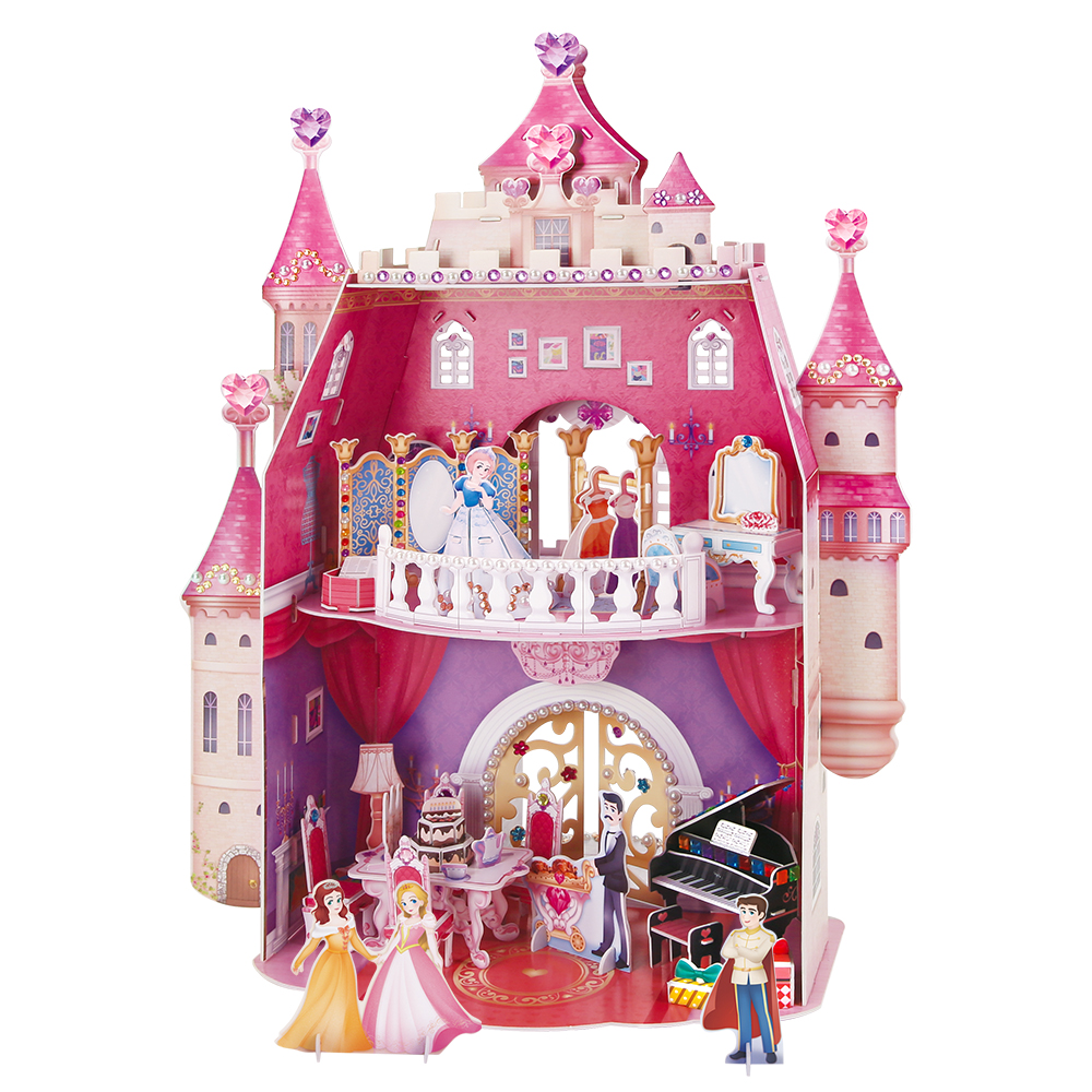 cubicfun-dollhouse-e1622h-maison-poup-e-princess-birthday image 2