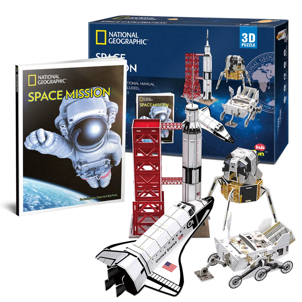 cubicfun-explorer-ds0971h-space-mission-puzzle-3d-sans-colle image 1