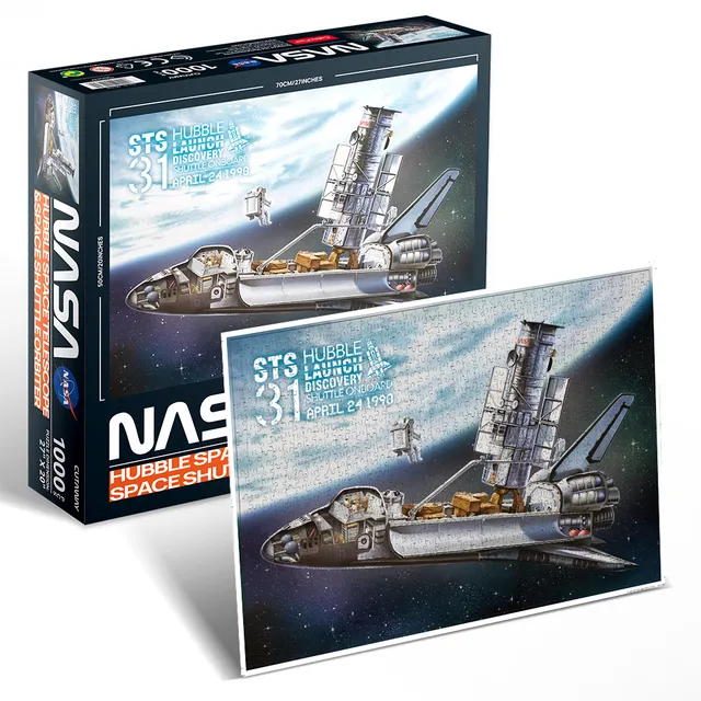 cubicfun-nasa-2d-puzzle-ds1030h-hubble-navette-puzzle-2d image 1