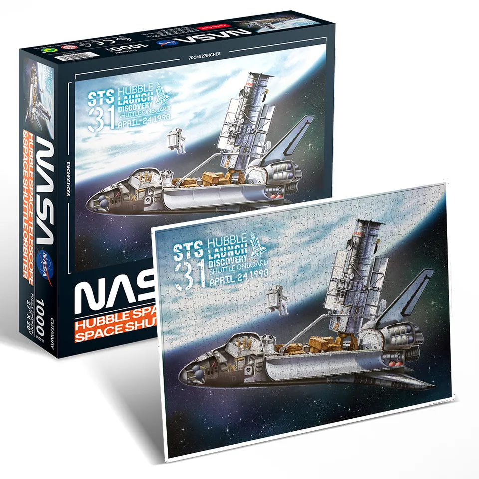 cubicfun-nasa-2d-puzzle-ds1030h-hubble-navette-puzzle-2d image 1