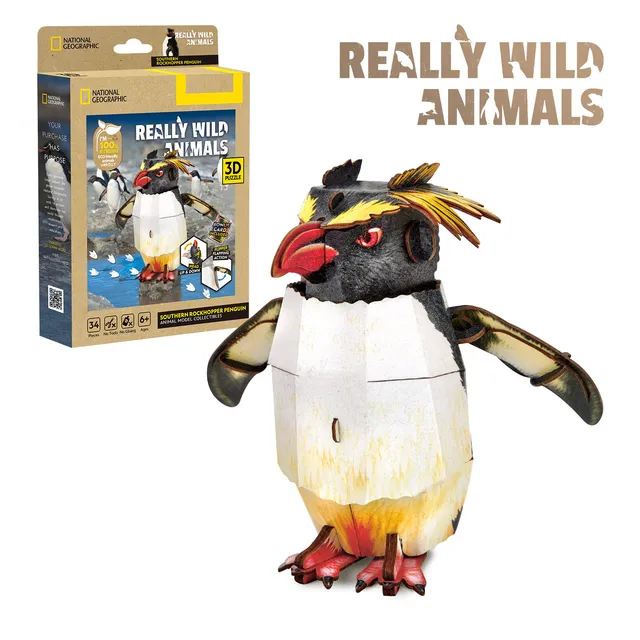 cubicfun-really-wild-animals-ds1199h-puzzle-manchot image 1