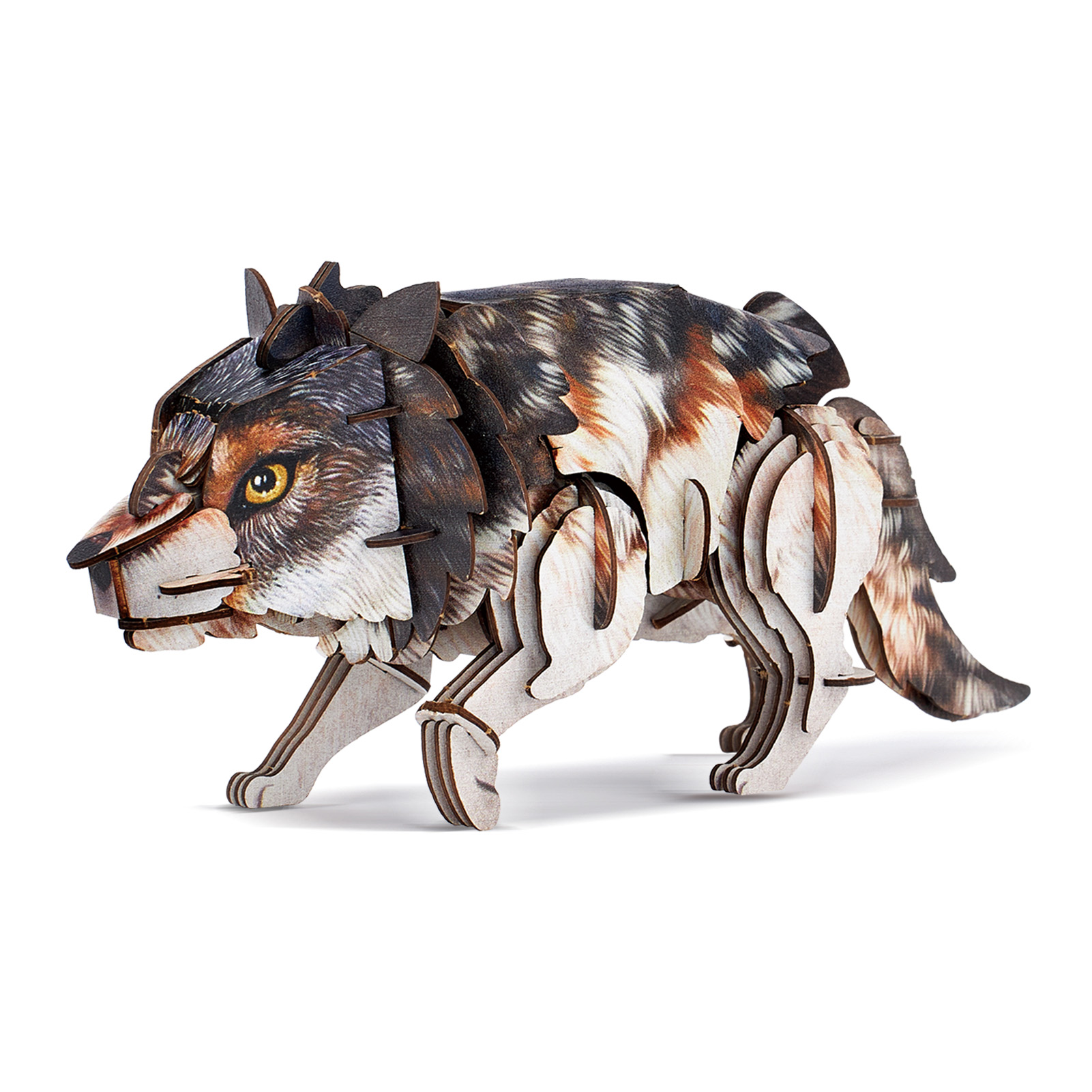cubicfun-ds1180h-grey-wolf-puzzle-3d-loup-gris-sans-colle image 2