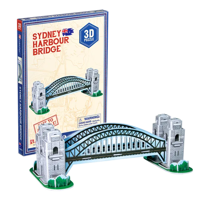 cubicfun-architecture-s3002h-sydney-harbour-bridge-puzzle-3d image 1