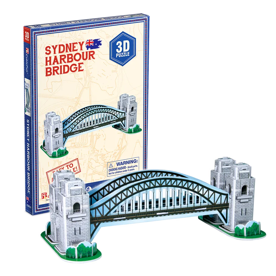 cubicfun-architecture-s3002h-sydney-harbour-bridge-puzzle-3d image 1