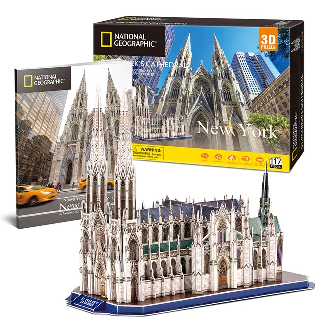 cubicfun-city-traveller-ds0996h-cath-drale-saint-patrick-puzzle-3d image 1