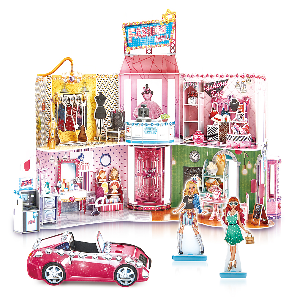 cubicfun-dollhouse-e1617h-super-star-fashion-mall-puzzle-3d image 2