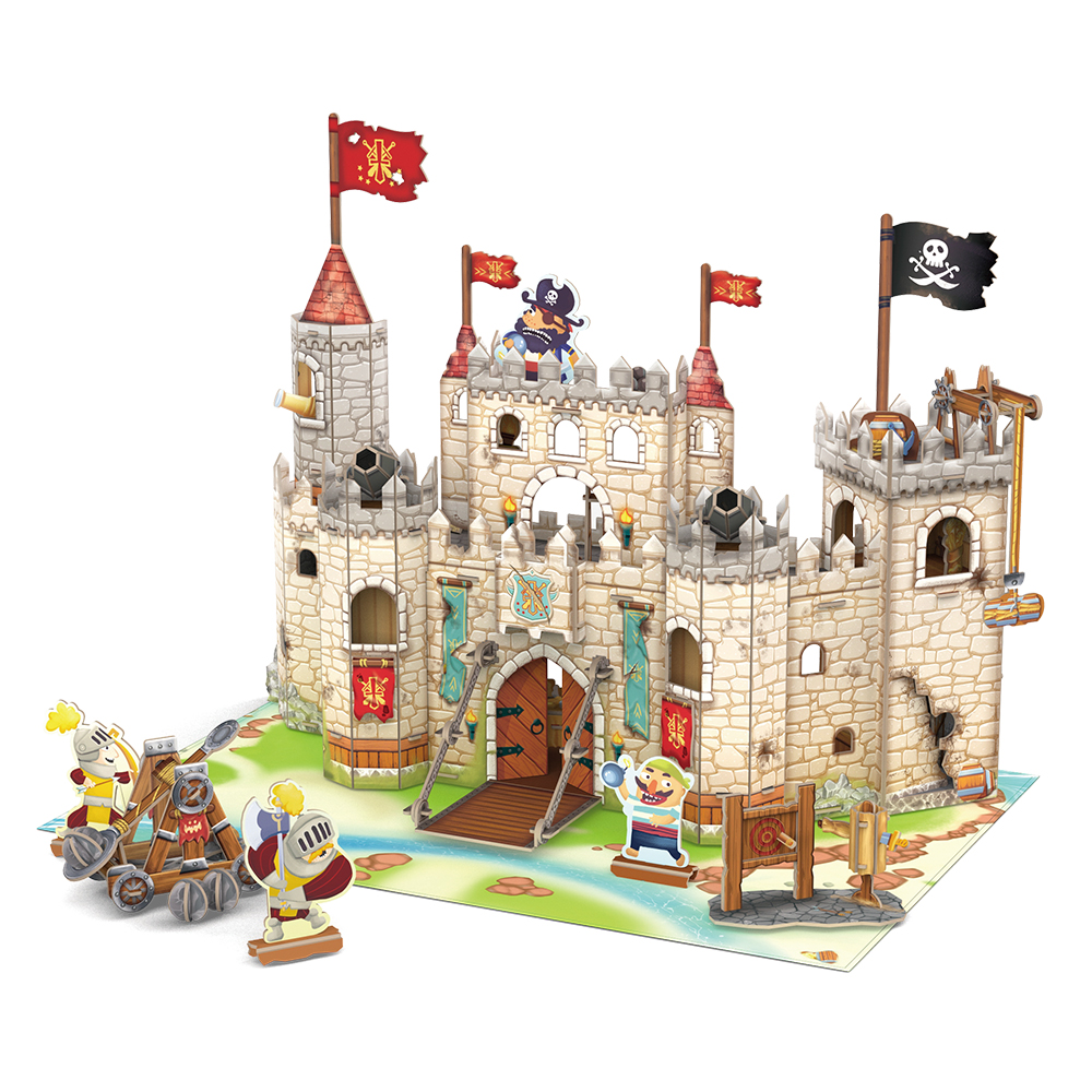 cubicfun-pirates-world-pirate-castle-p833h-puzzle-3d image 2