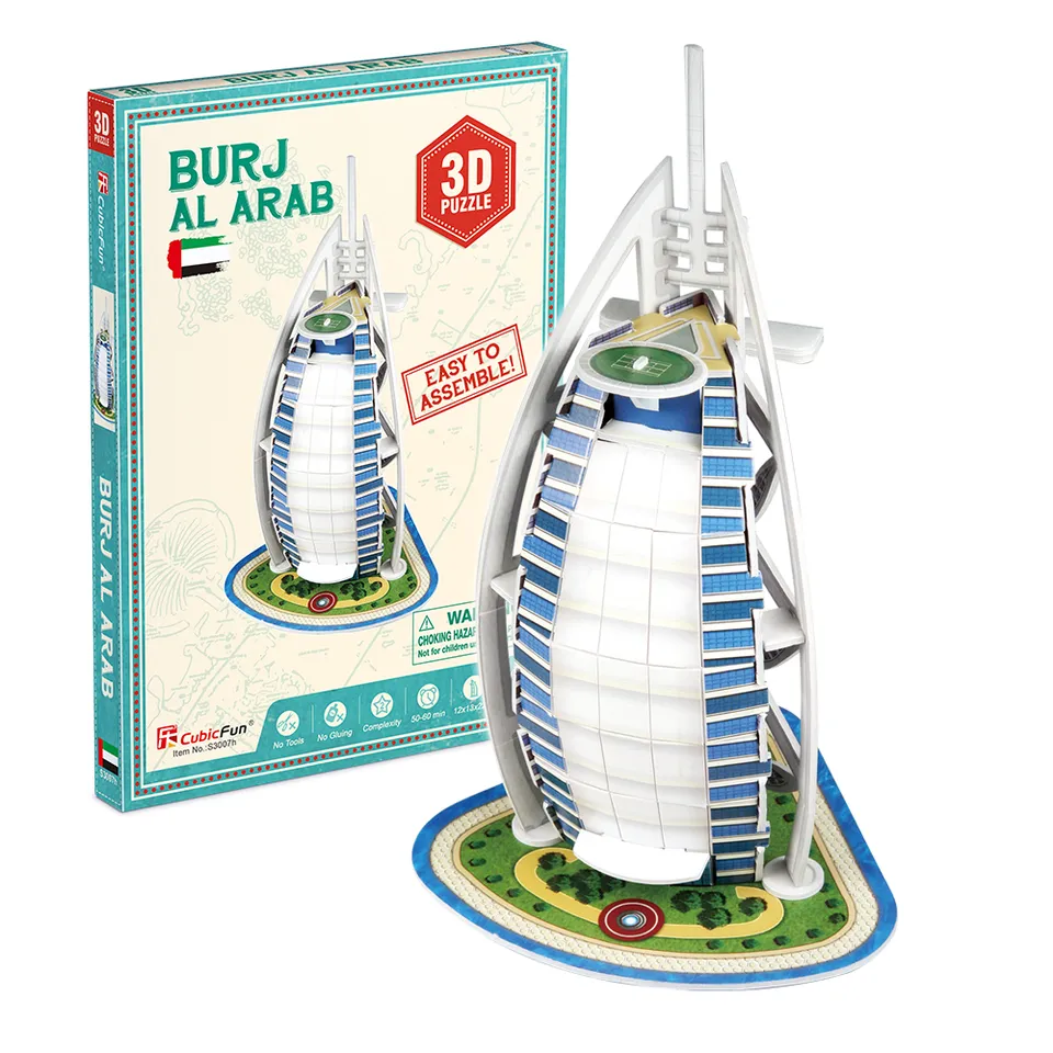 cubicfun-architecture-entry-s3007h-burj-al-arab-puzzle-3d image 1
