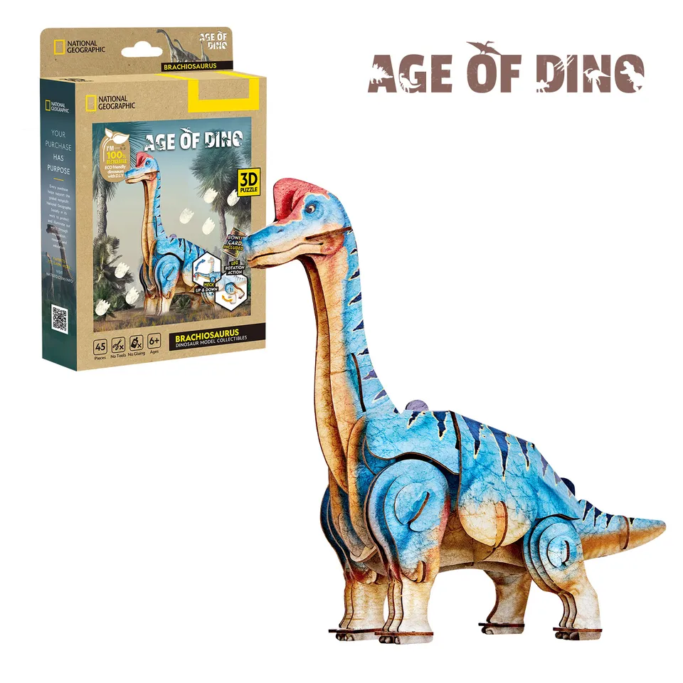 cubicfun-age-of-dino-ds1197h-brachiosaurus-puzzle-3d-dinosaure image 1
