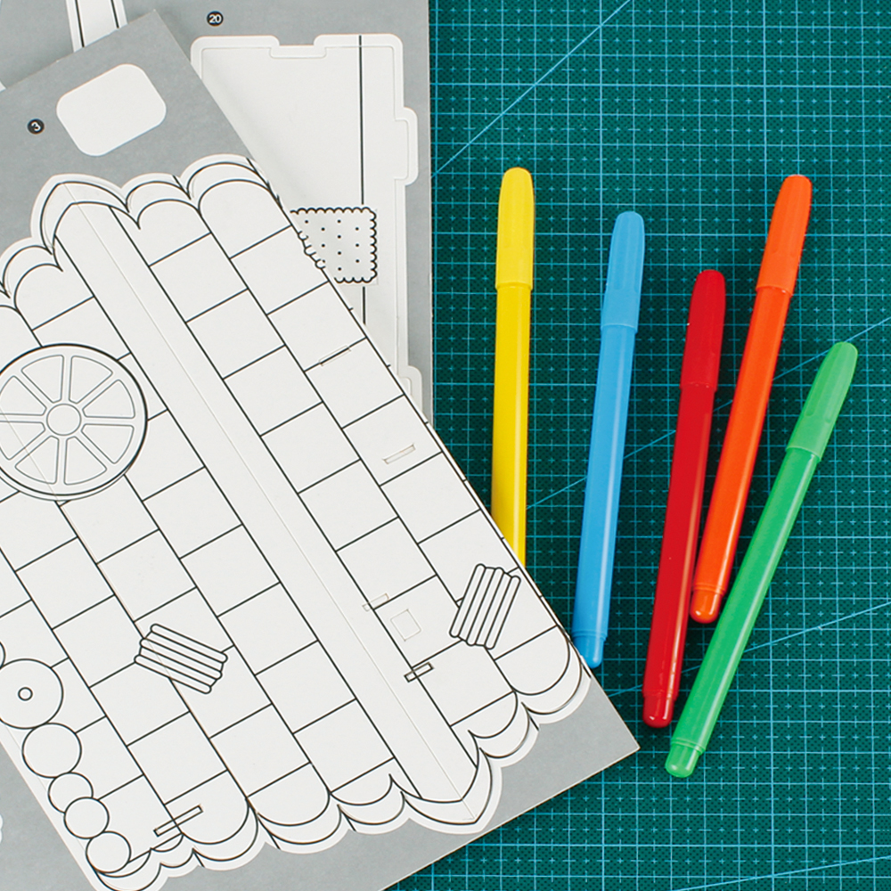 cubicfun-coloring-p688h-dessert-house-puzzle-3d-maison image 3