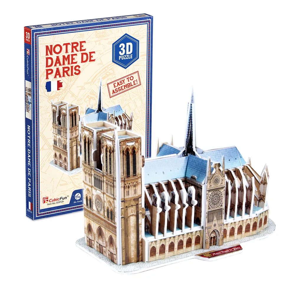 cubicfun-architecture-s3012h-notre-dame-de-paris-puzzle-3d image 1