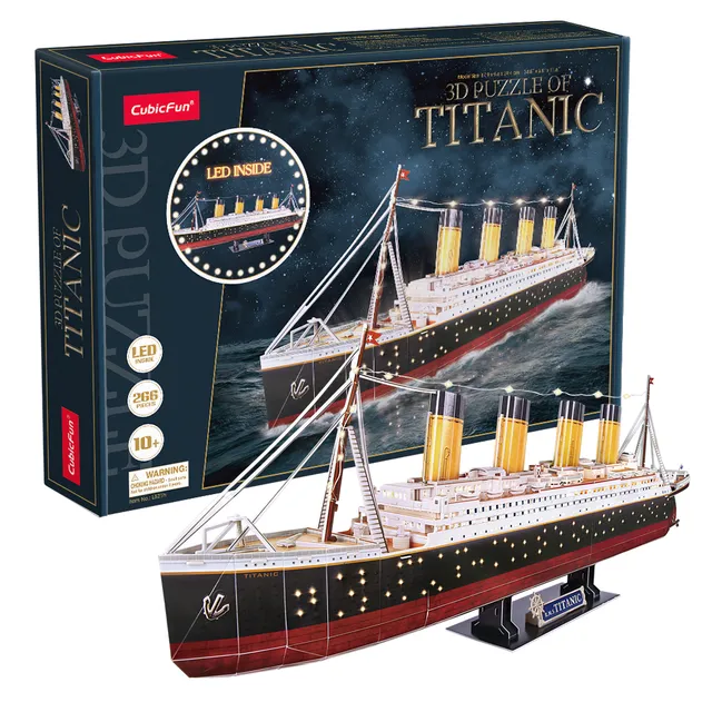 cubicfun-ships-vessels-l521h-titanic-puzzle-3d-bateau image 1