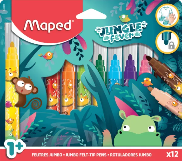 maped-color-peps-jungle-crayons-couleur-x12 image 1