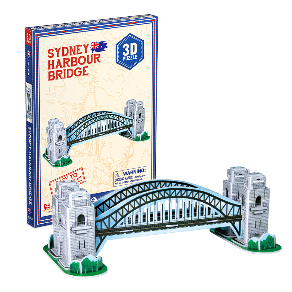 cubicfun-architecture-s3002h-sydney-harbour-bridge-puzzle-3d image 1