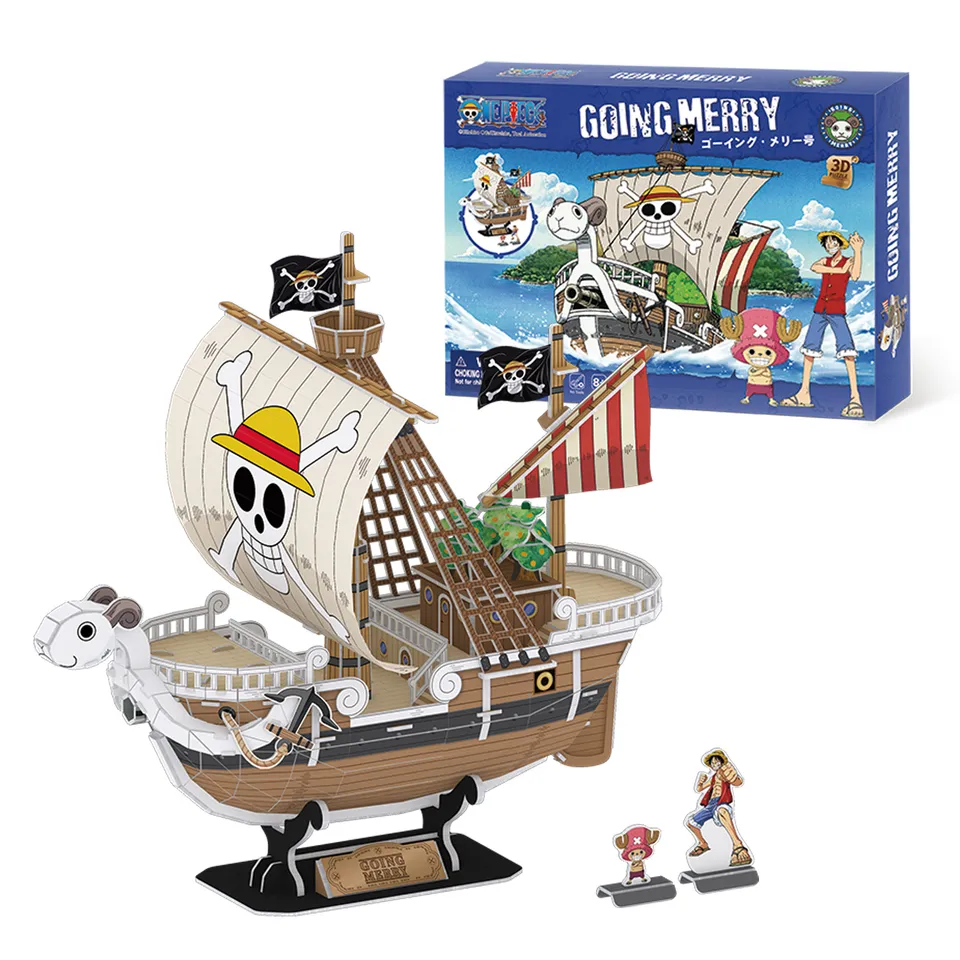 cubicfun-one-piece-ds1025h-going-merry-puzzle-3d-bateau image 1