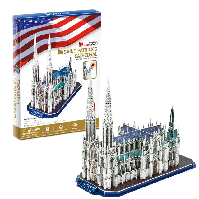 cubicfun-mc103h-st-patrick-cath-drale-puzzle-3d image 1