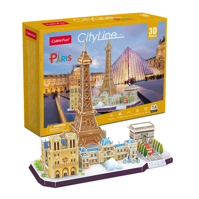 cubicfun-mc254h-city-line-paris-puzzle-3d-ville-sans-colle image 1