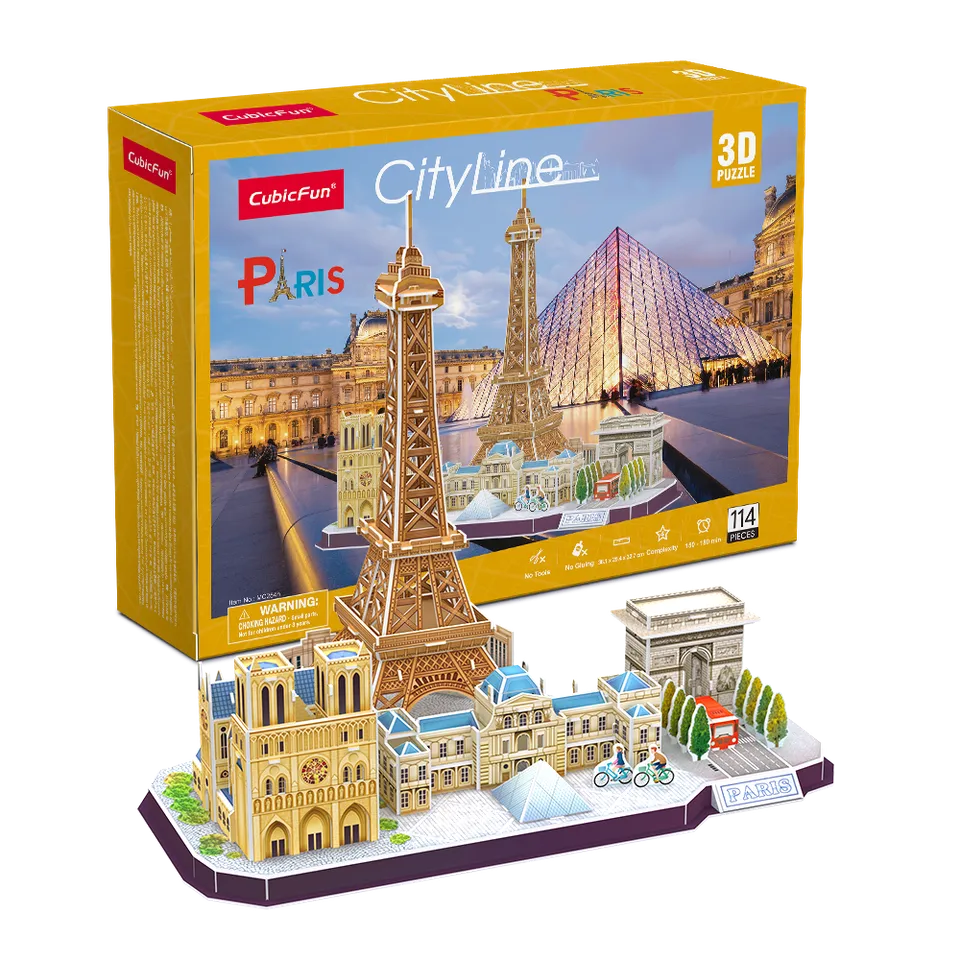 cubicfun-mc254h-city-line-paris-puzzle-3d-ville-sans-colle image 1