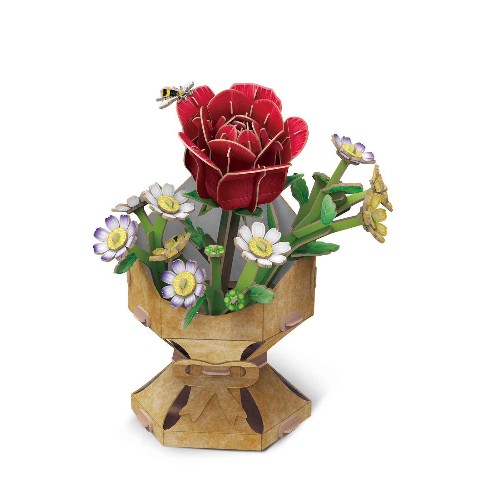 cubicfun-botanical-collection-w3301h-rose-puzzle-3d-fleur image 2