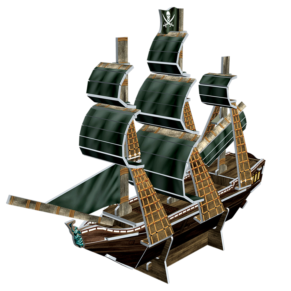 cubicfun-architecture-s3031h-queen-anne-s-revenge-puzzle-3d-mini image 2