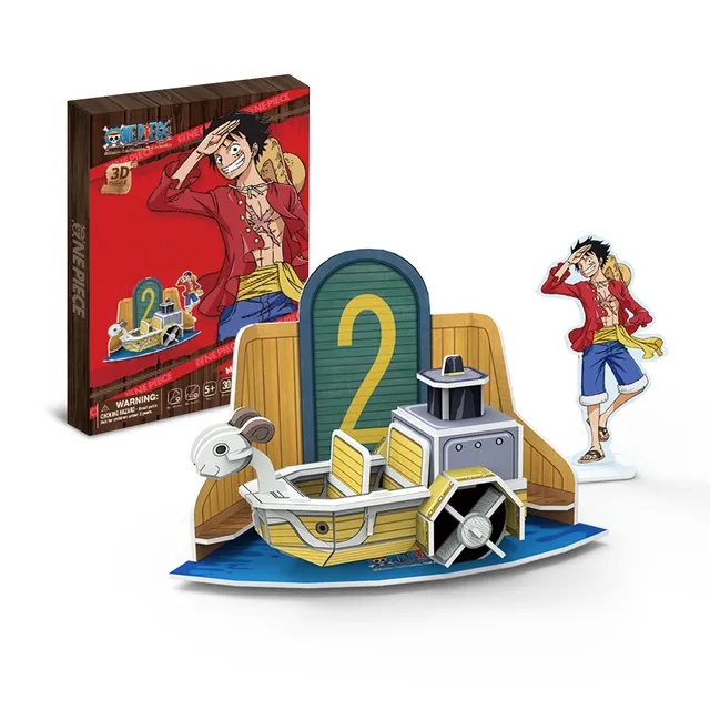 cubicfun-one-piece-ds1065h-mini-going-merry-ii-puzzle-3d-bateau image 1