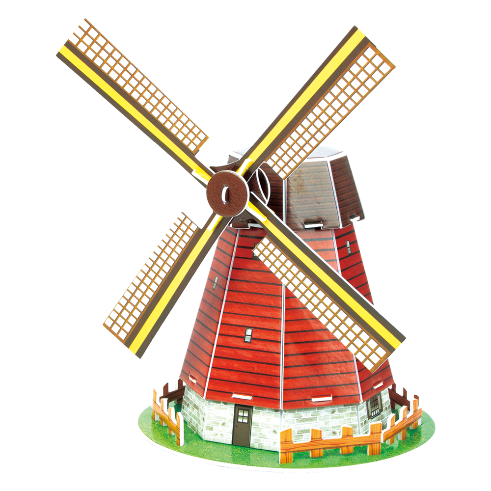 cubicfun-entry-s3005h-dutch-windmill-puzzle-3d-moulin image 2