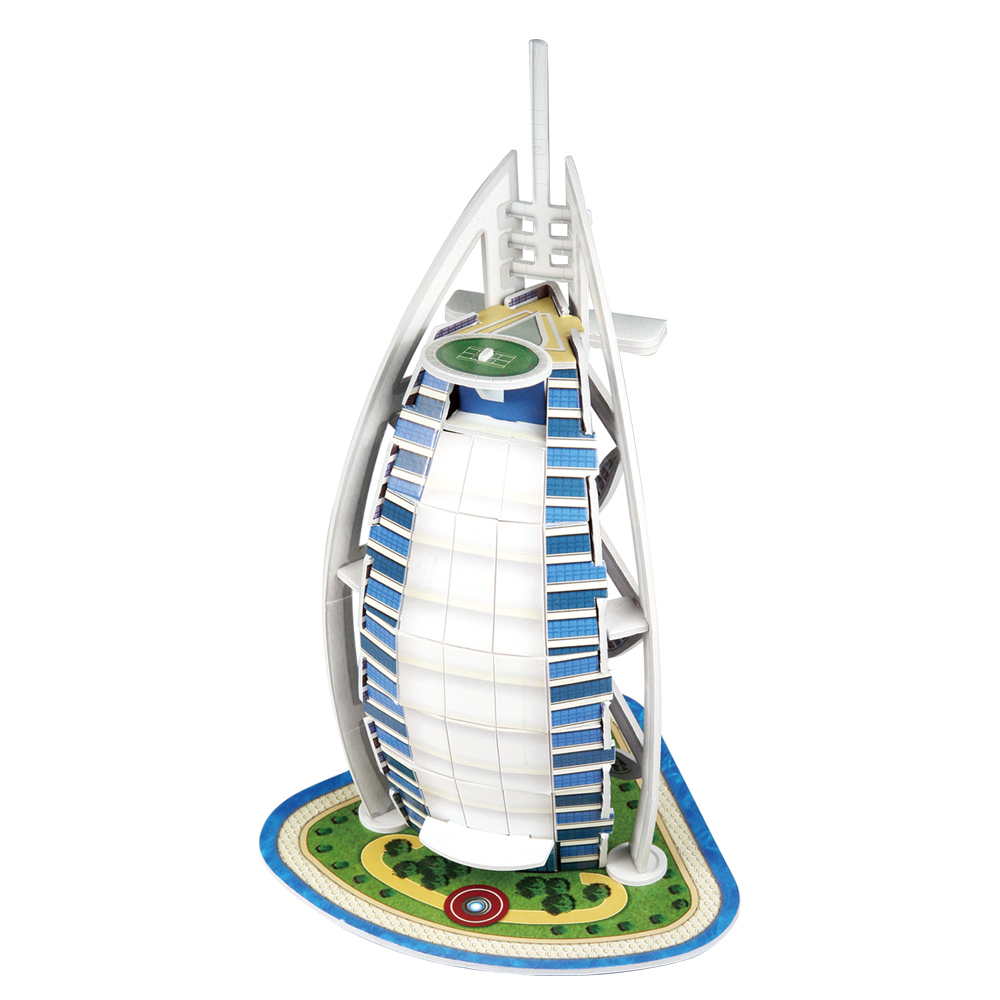 cubicfun-architecture-entry-s3007h-burj-al-arab-puzzle-3d image 2